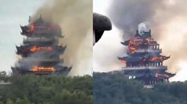 Çin'de 1500 yıllık tarihi tapınak küle döndü! Yangının nedeni ise şaşırttı