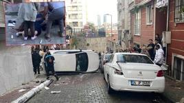 Kağıthane'de okul yolunda kaza! Sokak savaş alanına döndü: 2’si çocuk 4 yaralı