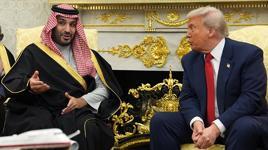 Beyaz Saray'da 1 trilyon dolarlık zirve! Trump ile Selman bir araya geldi