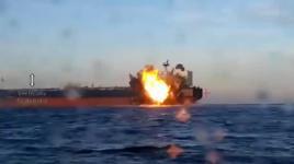 Karadeniz'deki geminin vurulma anı ortaya çıktı!