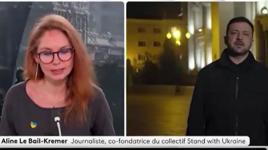 Zelenskiy ile canlı yayına bağlanan Fransız TV kanalında bomba alarmı şoku! Binayı boşalttılar