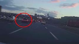 Trafikte makas atan sürücü kazaya sebep oldu