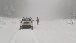 Kastamonu'da kar yağışı etkili oldu