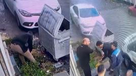 İSKİ çalışanından tepki çeken görüntüler! Önce boruyu kesti, sonra tamire geldi