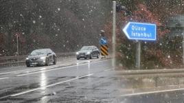 İstanbul'un yanı başı! Mevsimin ilk karı düştü