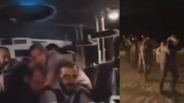 Suriye ordusu teröristleri teslim alıyor