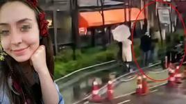 Beyoğlu’nda Şehir Plancısı kadın fırtınada devrilen tabelanın altında kaldı