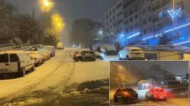 Meteoroloji'den 9 il için kuvvetli kar yağışı uyarısı! İstanbul'da yollar piste döndü