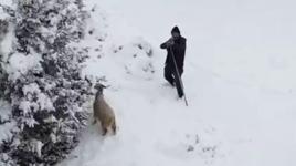 Gördüğü anda tüfeğine sarıldı! Çoban ile dron pilotu arasında aksiyon dolu anlar