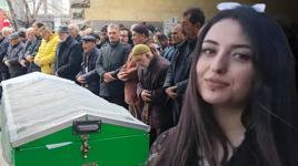 Sokak ortasında öldürülen Gözde’ye son veda: Tabutuna duvak örtüldü