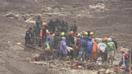 Endonezya'da meydana gelen toprak kaymasında ölü sayısı