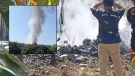 Tayland'da askeri uçak düştü! Ölüler var