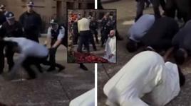 Namaz kılan protestoculara sert müdahale! Avustralya'da sokaklar karıştı