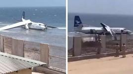 50 mürettebatlı uçak okyanusa indi! Bölgeden ilk görüntüler geldi