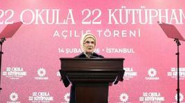 Emine Erdoğan: Kütüphane okulların kalbidir, ruhudur, can damarıdır