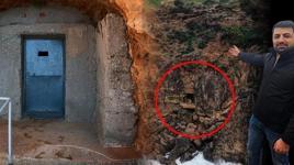 Antalya'da falezlerde gizli yaşam! Kapıdaki delikten görüntüledi, gözlerine inanamadı: Bayağı bir yerleşke