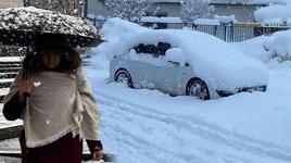 Erzurum kara teslim; yollar kapandı