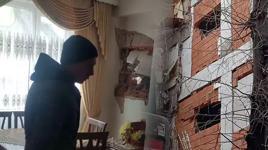 Kepçe komşu eve girdi, genç kız çığlık atarak yardım istedi