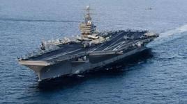 İran ABD'nin uçak gemisine balistik füzelerle saldırdı