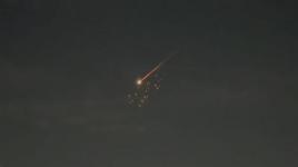 İran'dan İsrail'e fırlatılan füzeler El Halil kenti semalarında görüntülendi