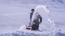 Erzurum’da kar yağışı durdu, çilesi devam ediyor