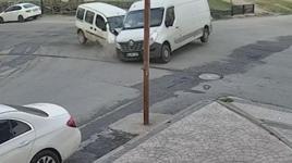 Aşırı sürat ve dikkatsizliğin sonu kötü bitti! Kaza anı...