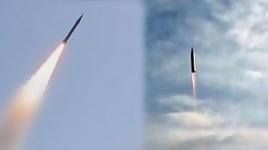 İsrail'e fırlatılan füzelerin görüntülerini paylaştılar