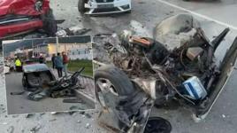 İzmir’de üç aracın karıştığı zincirleme kazada ortalık savaş alanına döndü