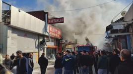 Zeytinburnu Demirciler Sitesi'nde yangın
