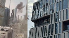 Dünya devlerine ev sahipliği yapıyordu: Dubai Finans Merkezi vuruldu! Bölgeden dumanlar yükseliyor