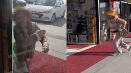 Yer: Kayseri! Fark ücretini ödemek istemeyen kadın eczaneye taşla saldırdı