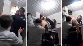 Boşanma aşamasındaki eşinin evine girmek istedi, havalandırma boşluğunda sıkıştı