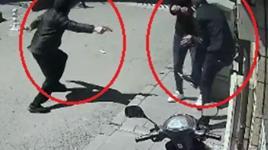 Sokak ortasında kurşun yağmuru! Silahlı saldırıya bardakla karşılık verdi