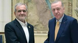 Cumhurbaşkanı Erdoğan, Mesud Pezeşkiyan ile görüştü