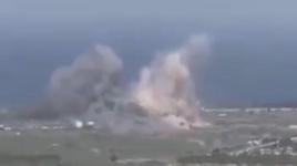 İsrail savaş uçaklarının Lübnan'a düzenlediği hava saldırı görüntülendi