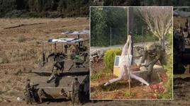 Lübnan'da İsrail askerinden skandal görüntü! İsa heykelini baltayla parçaladı