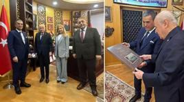 MHP Genel Başkanı Bahçeli Demirören Medya heyetini kabul etti! 