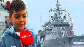 23 Nisan'da çocuklardan TCG Barbaros'a yoğun ilgi: ‘Gurur verici’