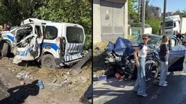 İzmir Bornova'da freni arızalanan TIR 6 araca çarptı. Ölü ve yaralılar var
