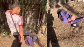Yer: İzmir! Vicdansızlıkta sınır yok: Sokakta uyuyan yaşlı adamın yüzüne tekme attı
