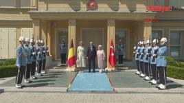 Cumhurbaşkanı Erdoğan, Belçika Kraliçesi Mathilde’yi Vahdettin Köşkü’nde ağırladı
