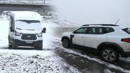 Kars ve Ardahan'da kar yağışı etkili oldu