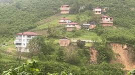Giresun'da heyelan paniği! 11 ev boşaltıldı