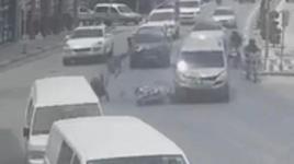 Yola böyle savruldular! Bir anlık dikkatsizlik...