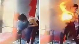 Çantasındaki şarj cihazı bir anda patladı! Alevler içinde kalan kadın neye uğradığını şaşırdı