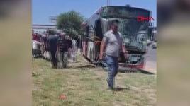 Ankara'da belediye otobüsü kaza yaptı! Yaralılar var