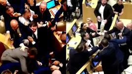 Parlamento karıştı, milletvekilleri birbirine girdi! Olimpiyat şampiyonu halterci de kavgaya katıldı