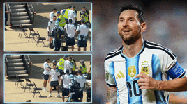 Lionel Messi'nin üstü arandı, gülerek tepki verdi!