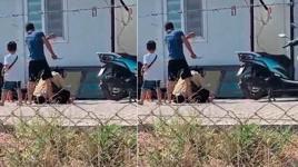 Çocuklarının gözü önünde karısına bıçakla saldırdı!