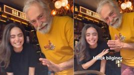 Haluk Bilginer ile genç hayranının diyaloğu gülümsetti: Ne yapıyoruz şimdi?